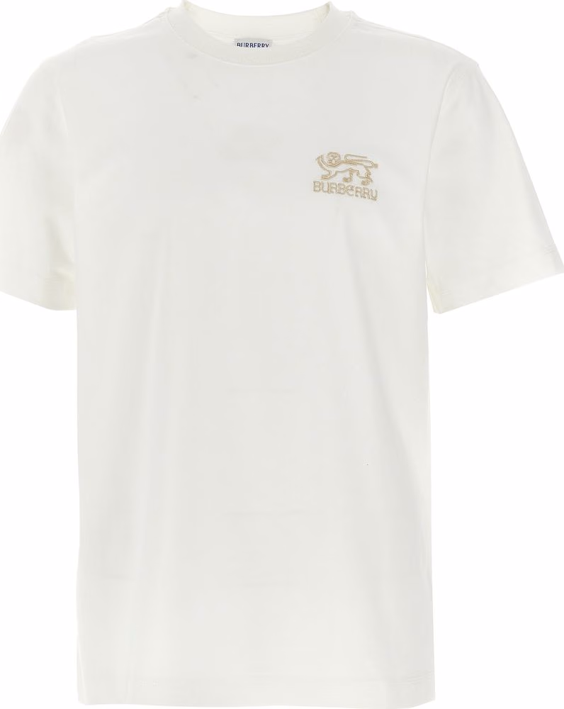 Burberry White Cotton T-Shirt