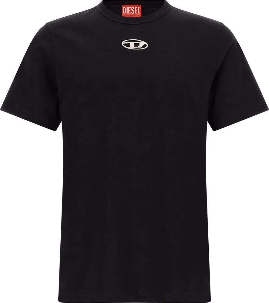 Diesel Black Cotton T-Shirt