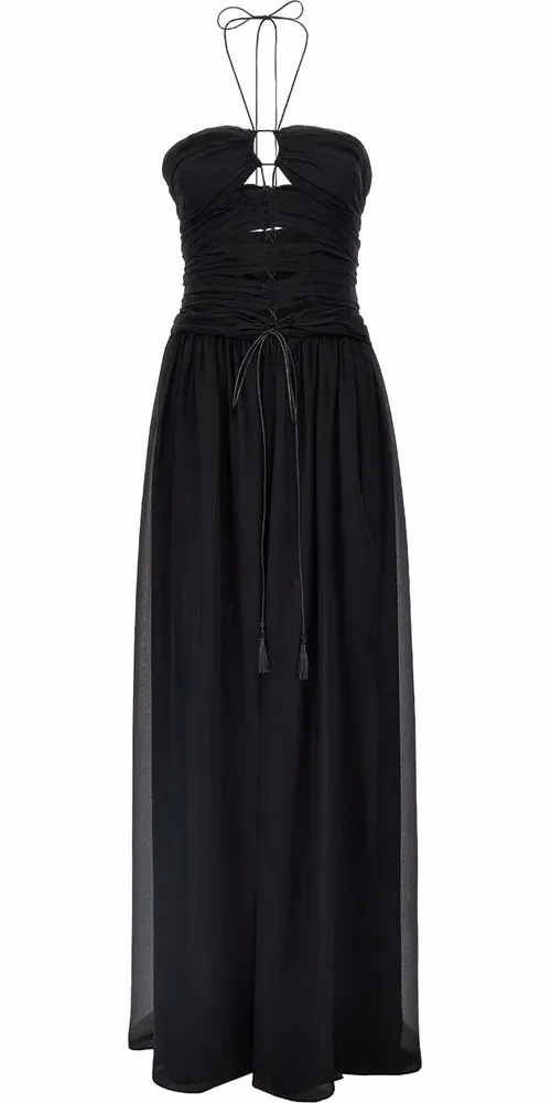 Tom Ford Black Silk Long Dress