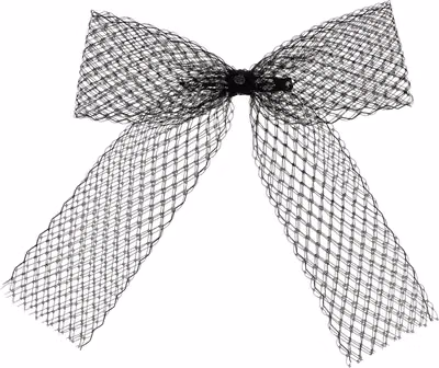 Black Polyester Hair Clip