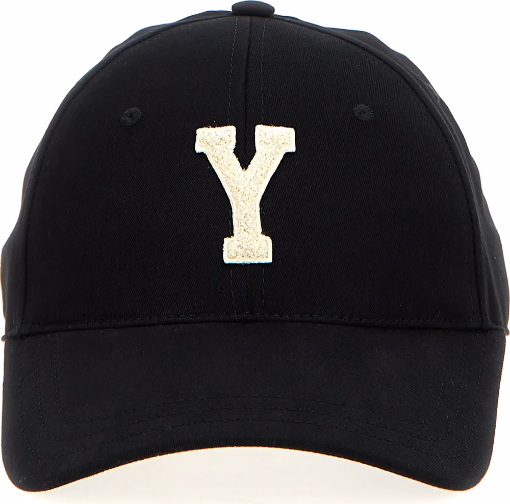 Saint Laurent Black Cotton Cap (Baseball Hat)