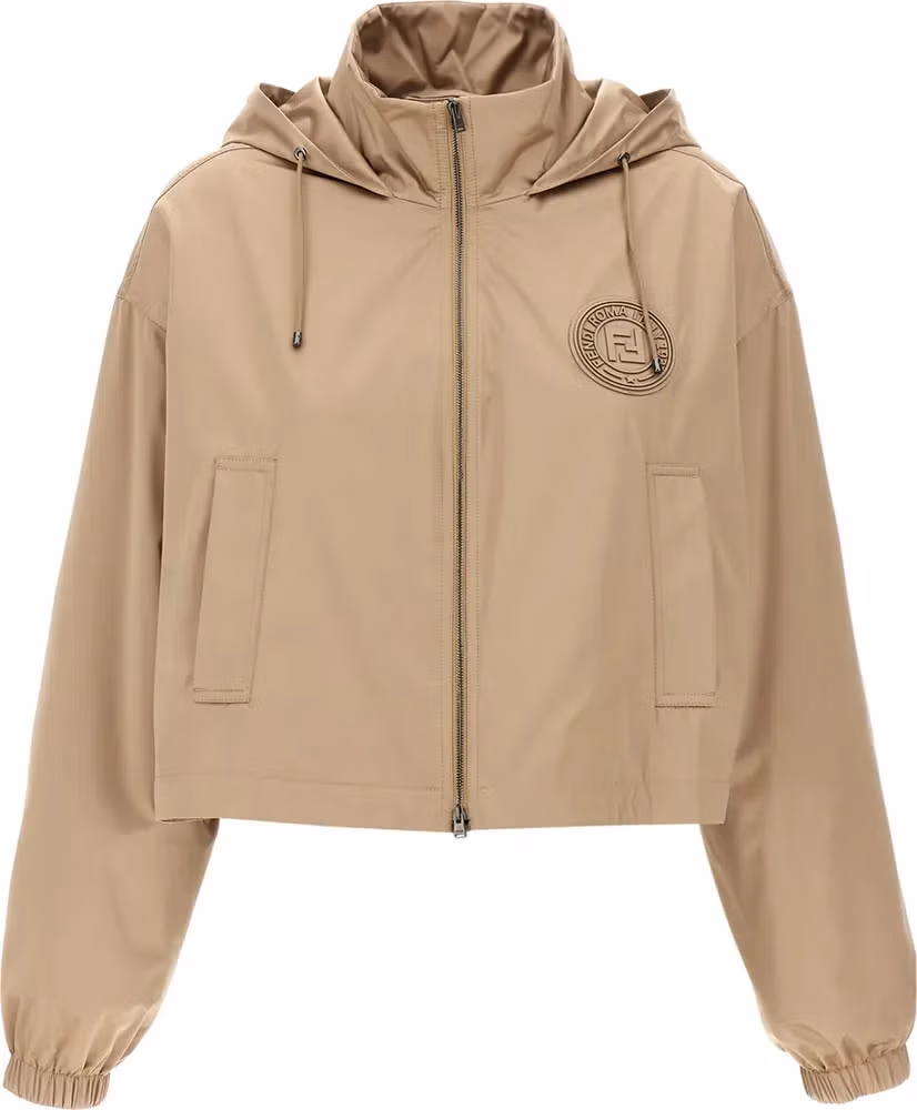 Fendi Brown Polyester Shell Jacket