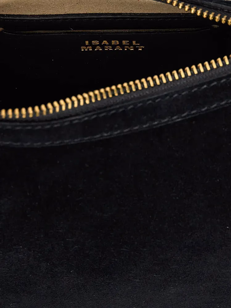 Isabel Marant Black Calfskin Shoulder Bag
