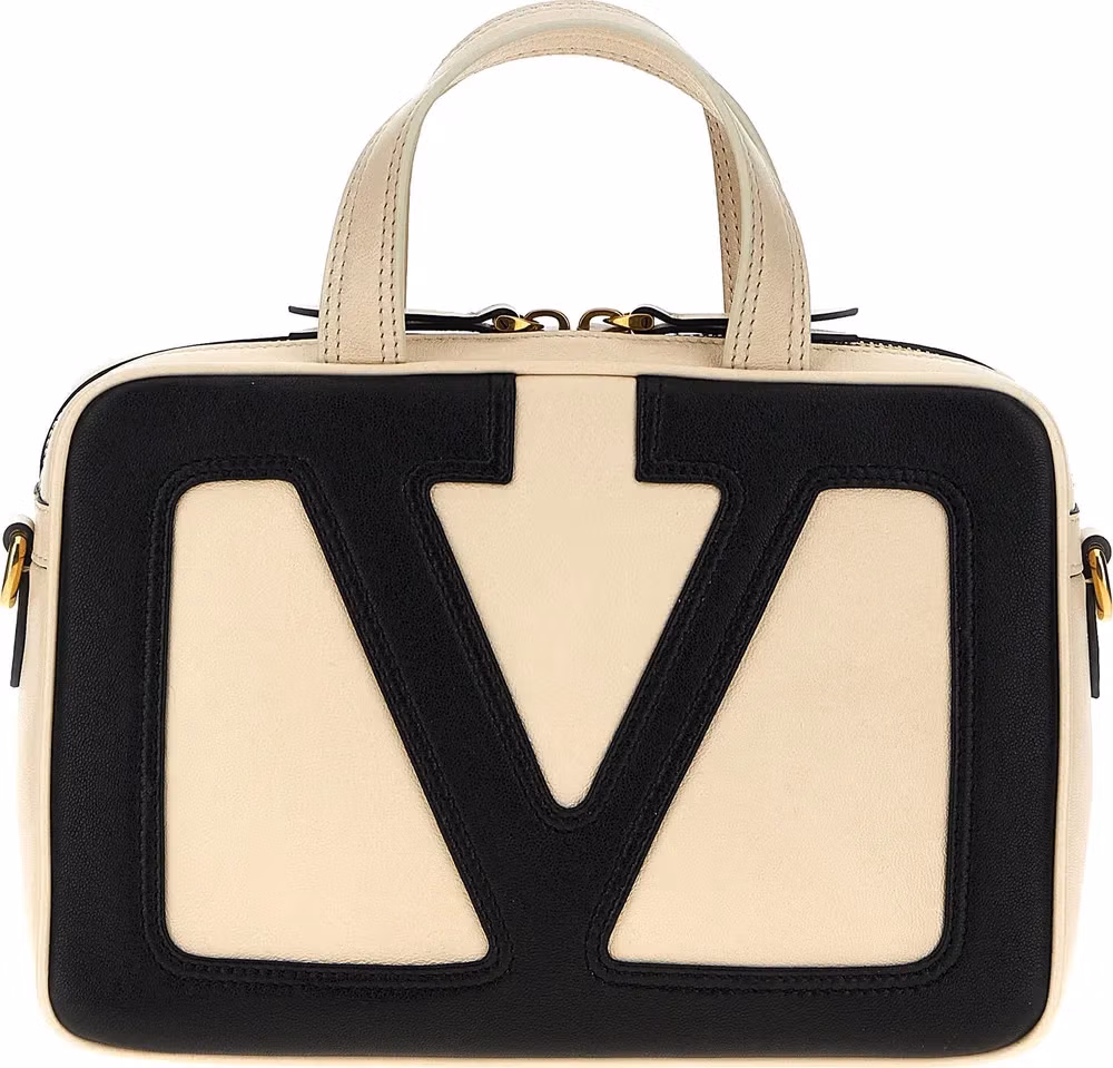 Valentino Garavani Bicolor Lamb Leather Handbag