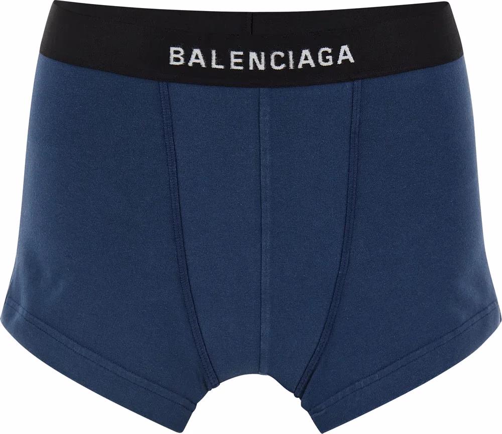 Balenciaga Blue Cotton Long Skirt