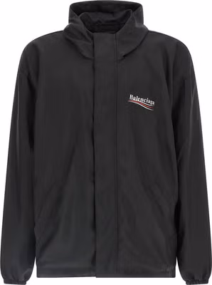 Black Polyester Shell Jacket