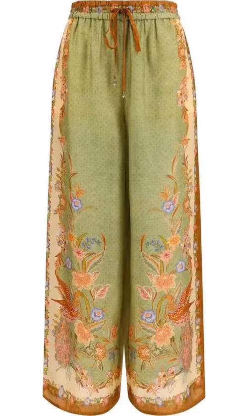 Zimmermann Multicolor Silk Casual Pants