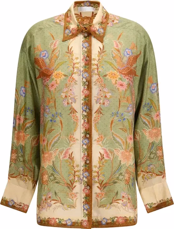 Zimmermann Multicolor Silk Pattern Shirt
