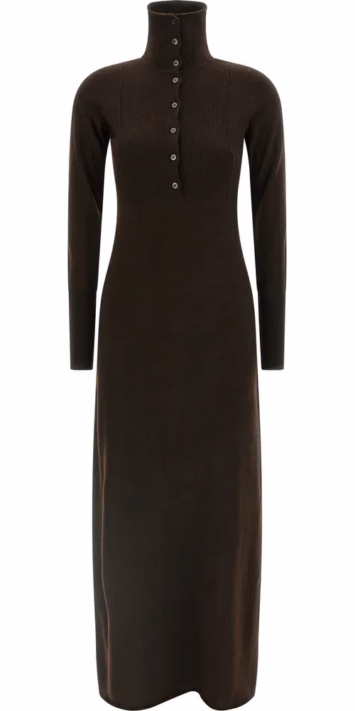 Tom Ford Brown Cashmere Long Dress