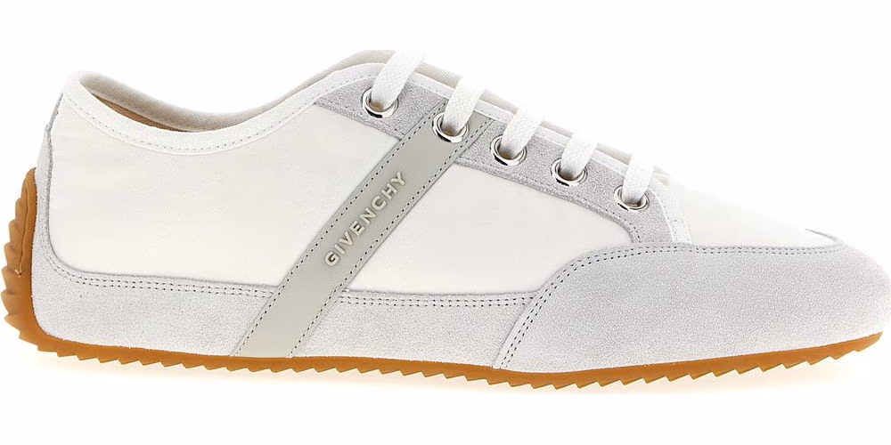 Givenchy White Polyamide Low Top Sneakers