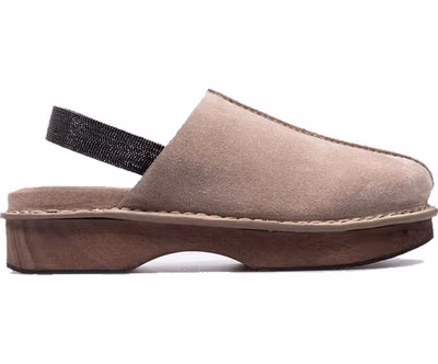 Brown Leather Mules