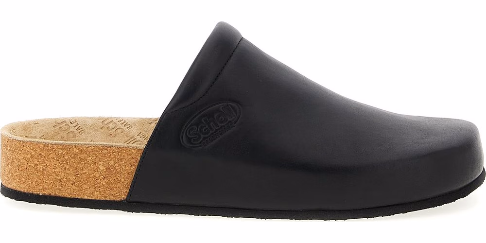 Balenciaga Black Calfskin Clogs