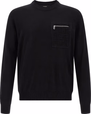 Black Virgin Wool Cardigan