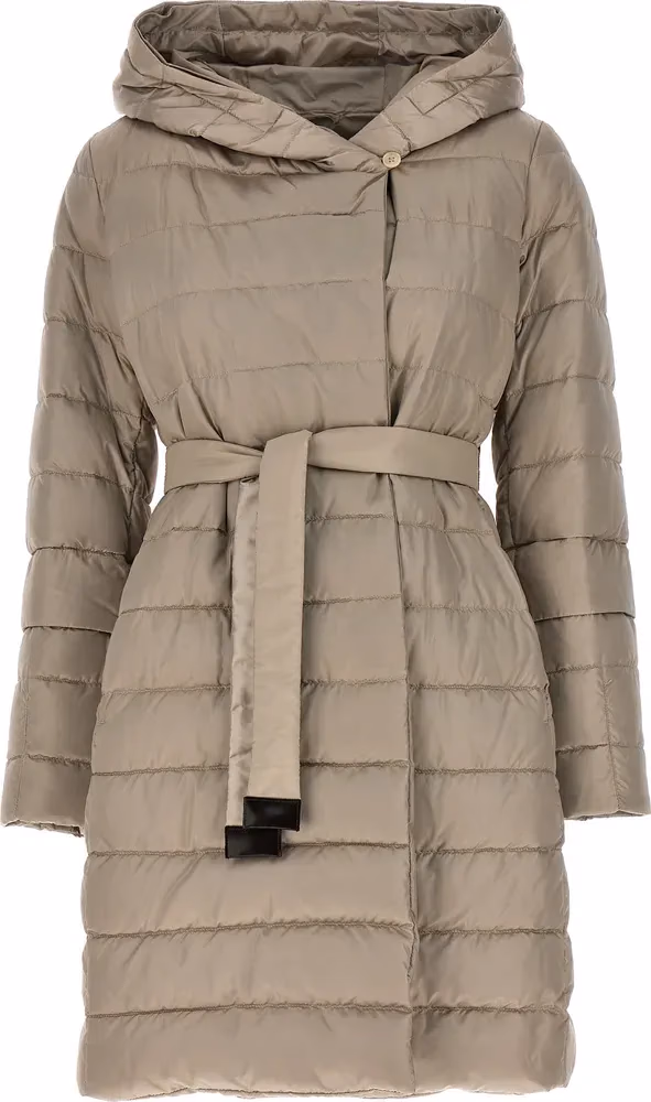 Max Mara Beige Polyamide Full-Length Jacket