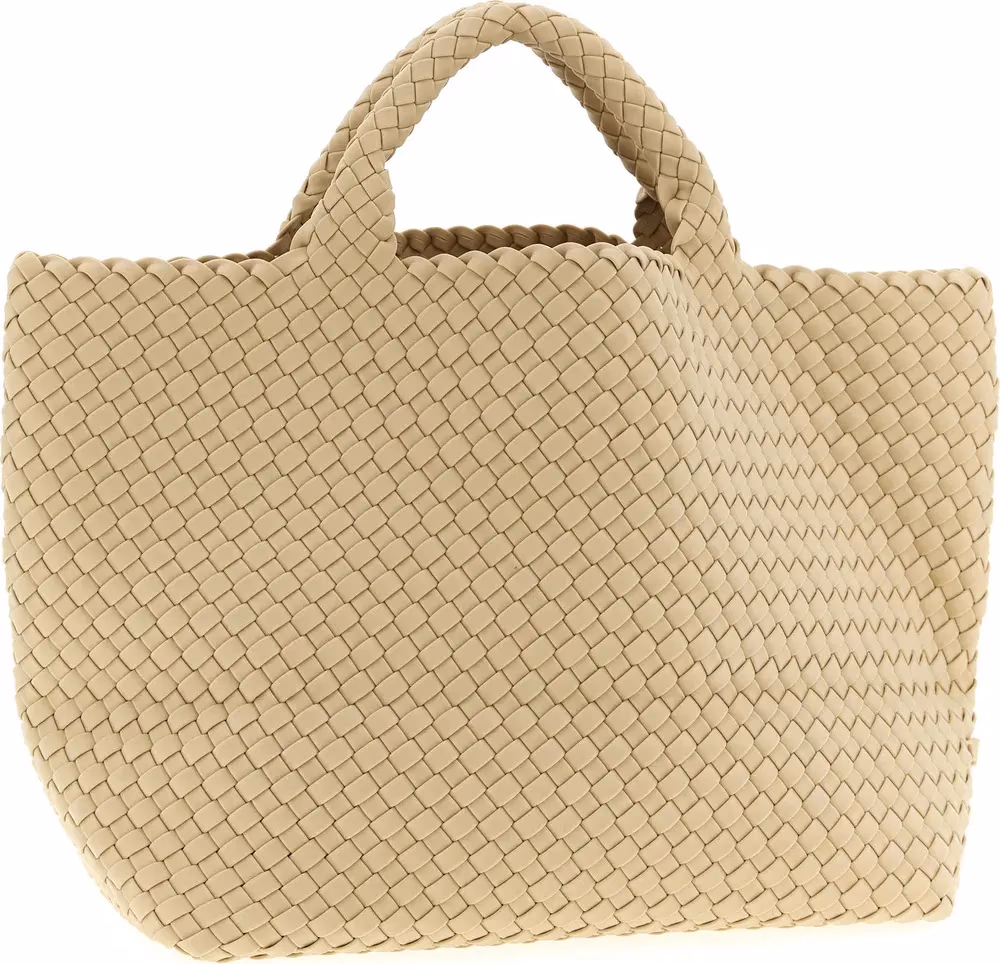 NAGHEDI Beige Neoprene Tote Bag