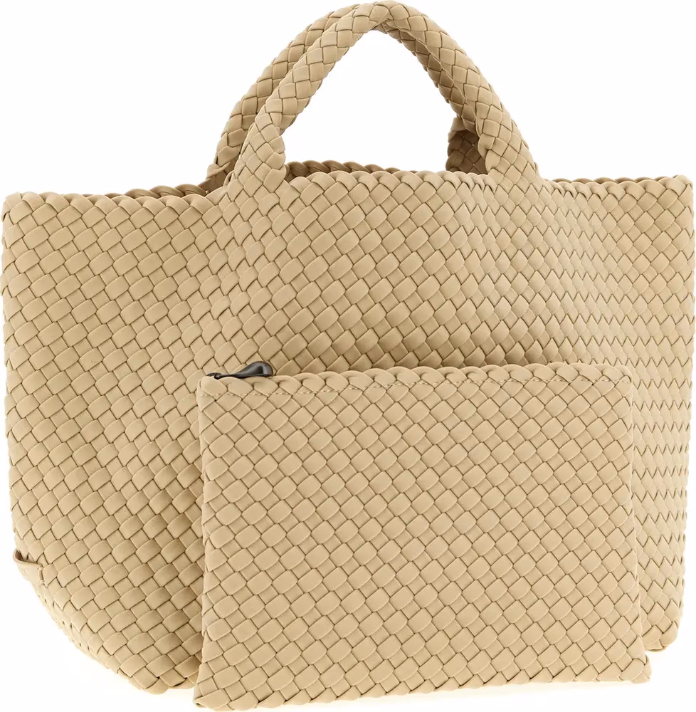 NAGHEDI Beige Neoprene Tote Bag