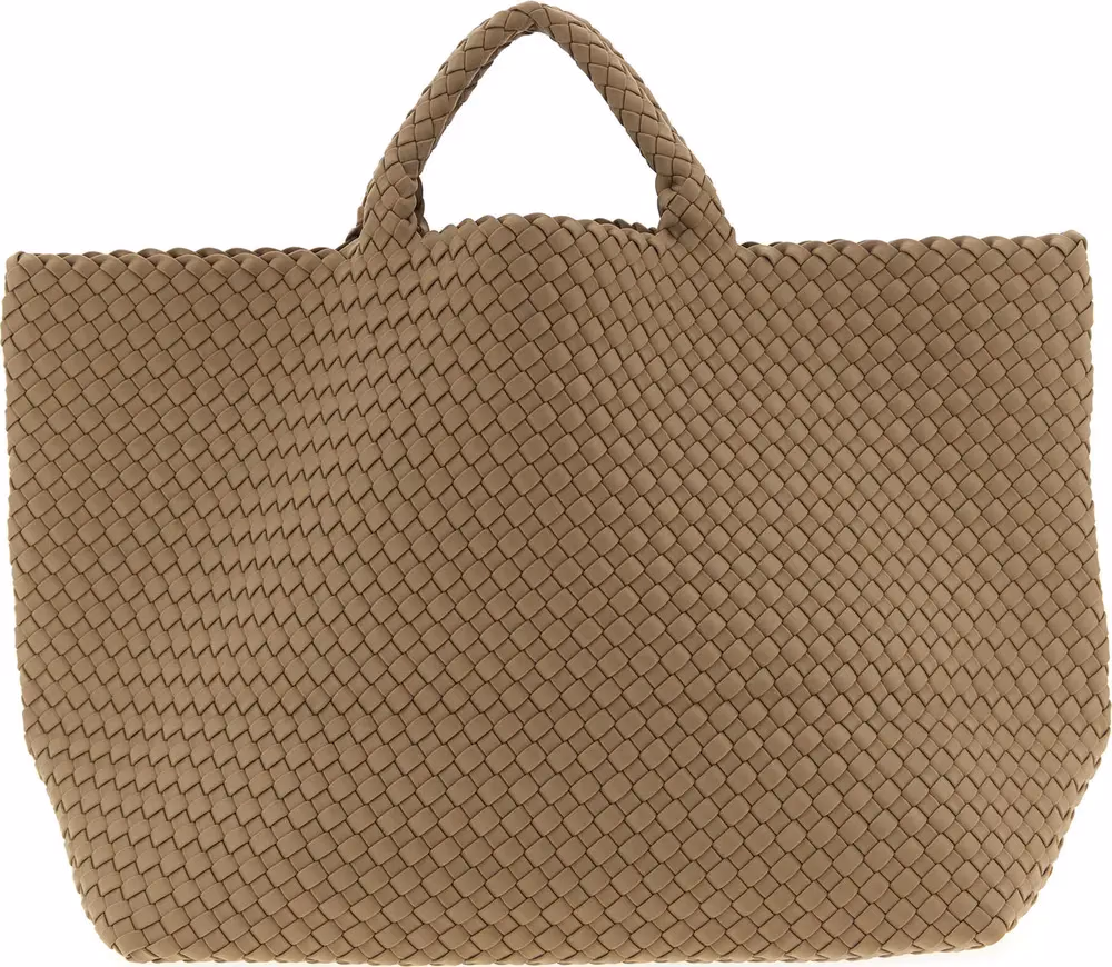 NAGHEDI Beige Neoprene Tote Bag