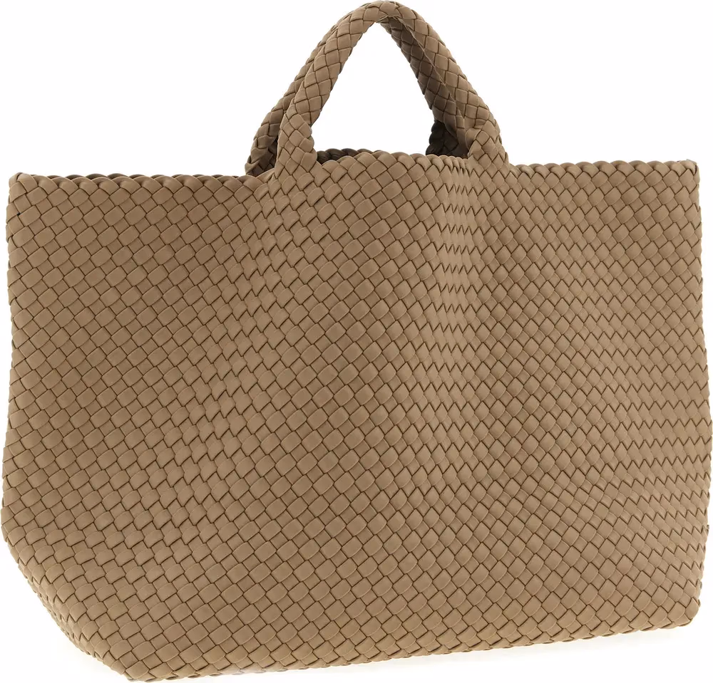 NAGHEDI Beige Neoprene Tote Bag