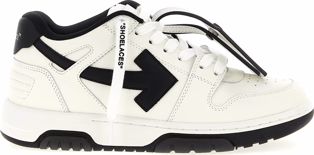 Off-White Bicolor Calfskin Low Top Sneakers
