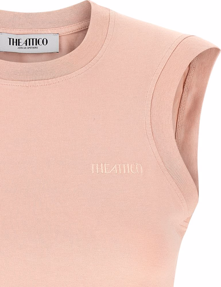 The Attico Multicolor Cotton Sleeveles T-Shirt