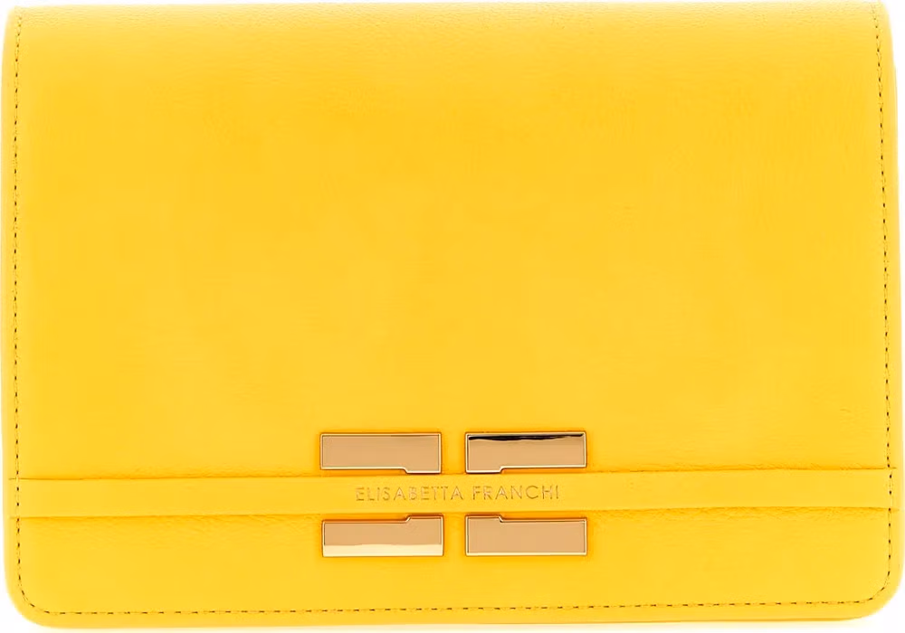 Elisabetta Franchi Bicolor Polyester Crossbody Bag