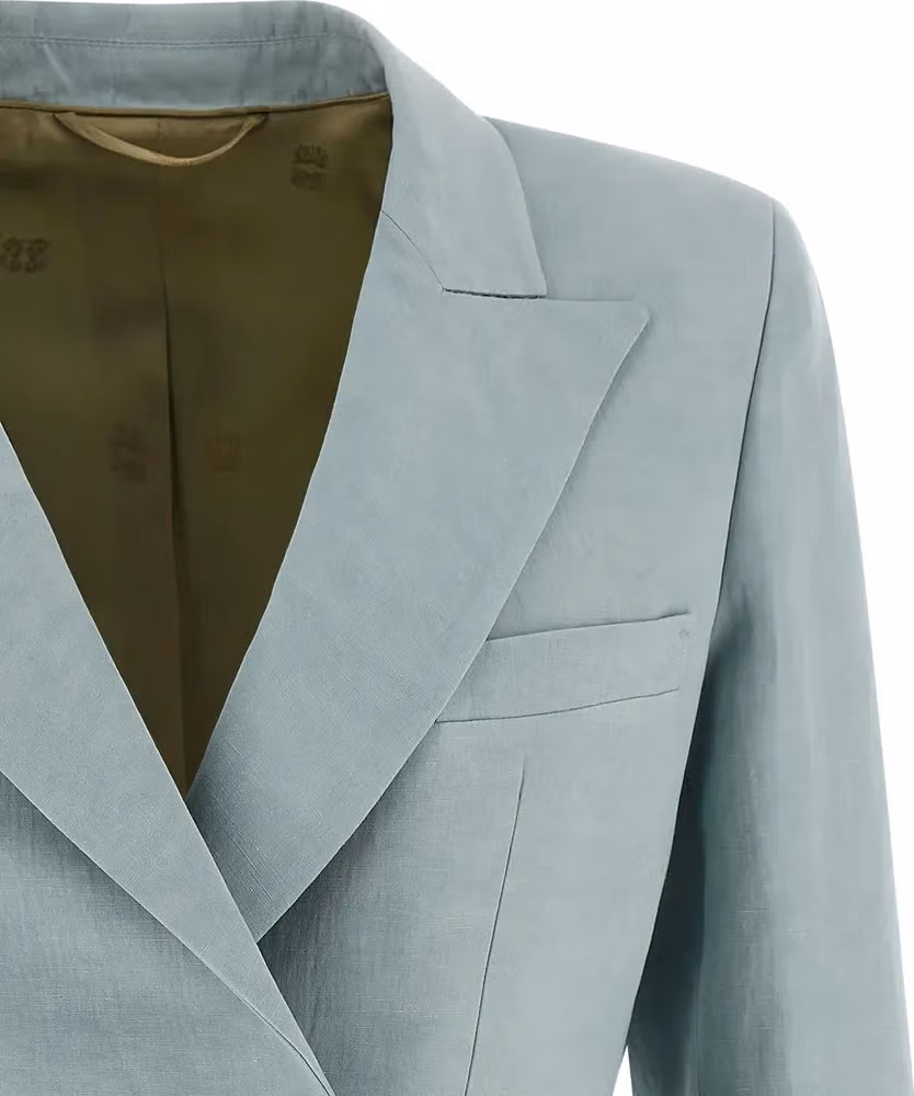 Blazé Milano Blue Silk Blazer