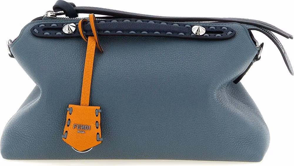 Fendi Blue Calfskin Handbag