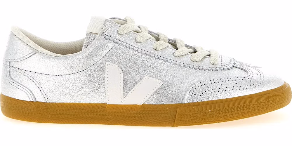 Veja Silver Genuine Leather Sneakers