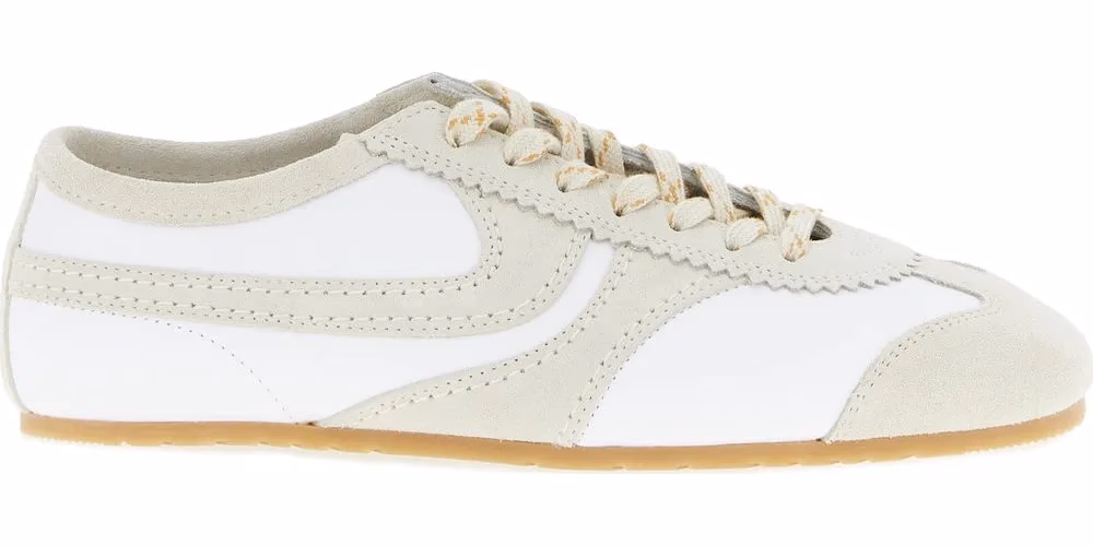 Dries Van Noten Beige Cowhide Low Top Sneakers