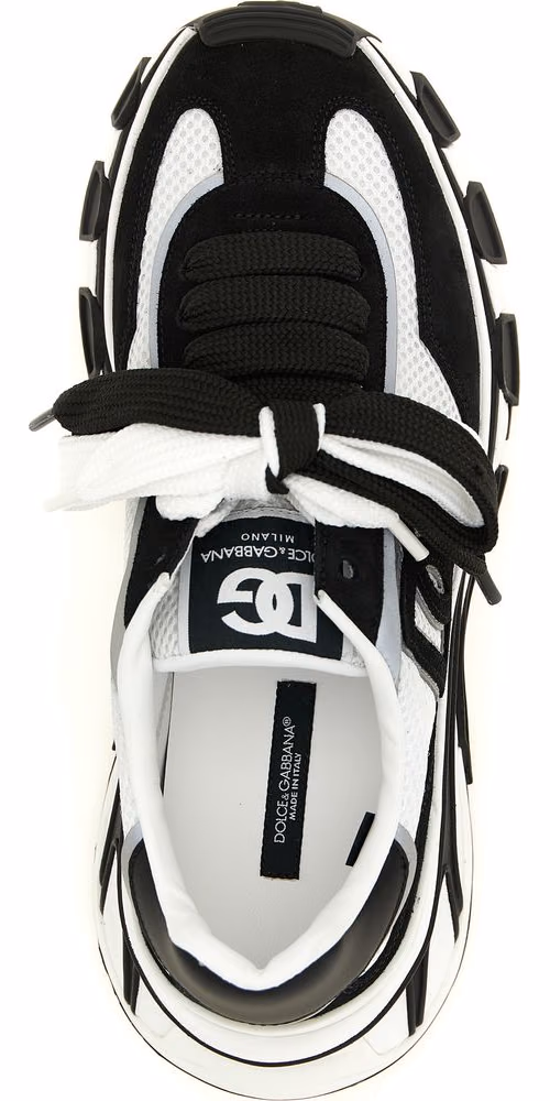 Dolce & Gabbana Bicolor Polyester Athletic Sneakers