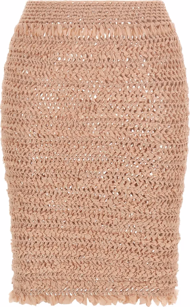 ALLIS Multicolor Polyester Midi Skirt