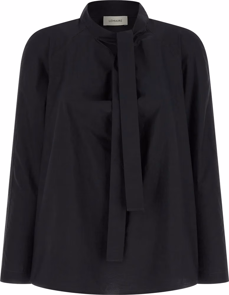 Lemaire Black Cotton Blouse