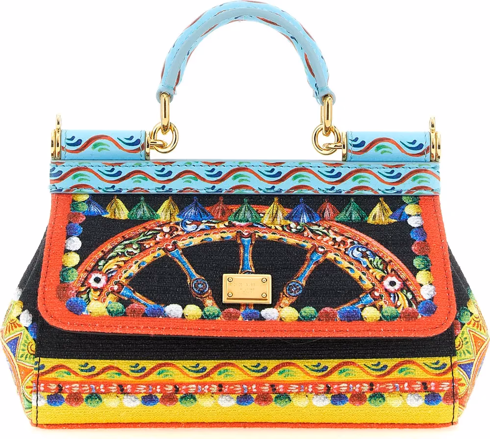 Dolce & Gabbana Multicolor Cotton Handbag