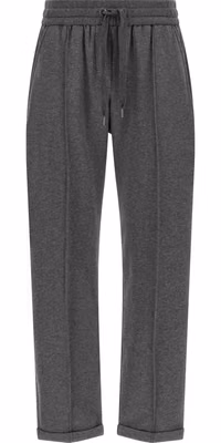 Gray Cotton Casual Pants