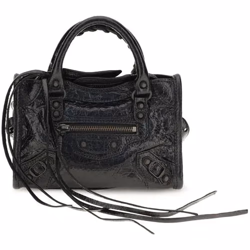 Balenciaga Black Lamb Ovis Aries Aries Handbag