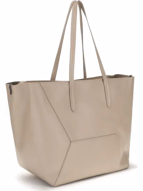 Brunello Cucinelli Beige Calf Leather Bos Taurus Shoulder Bag
