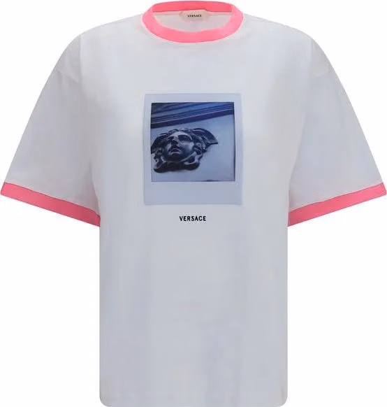 Versace White Cotton T-Shirt
