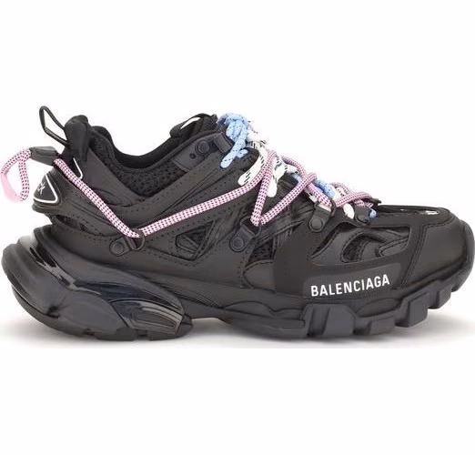 Balenciaga Black Polyester Athletic Sneakers