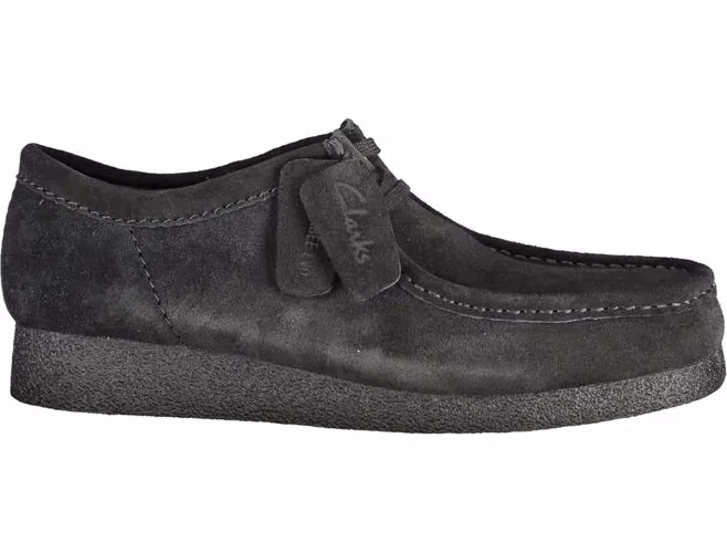 Clarks Black Leather Men Sneaker