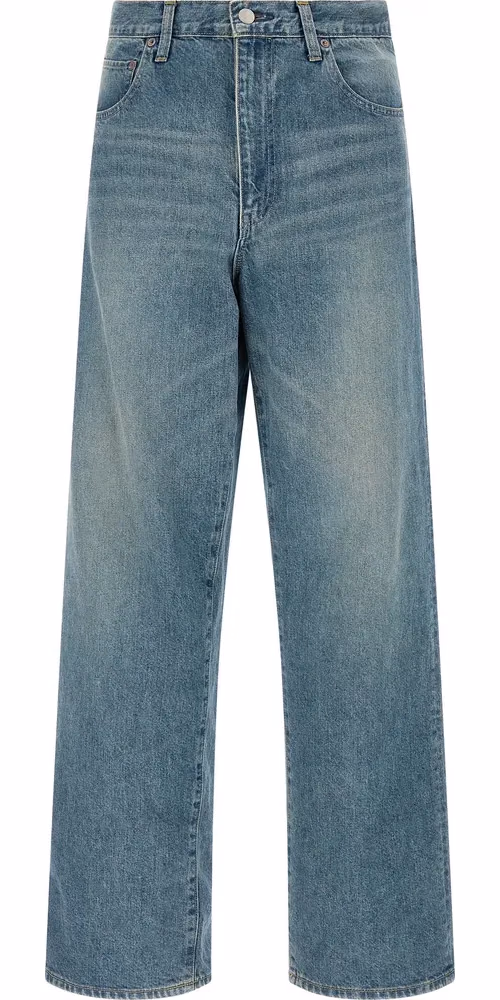 SSSTEIN Blue Cotton Jeans Denim