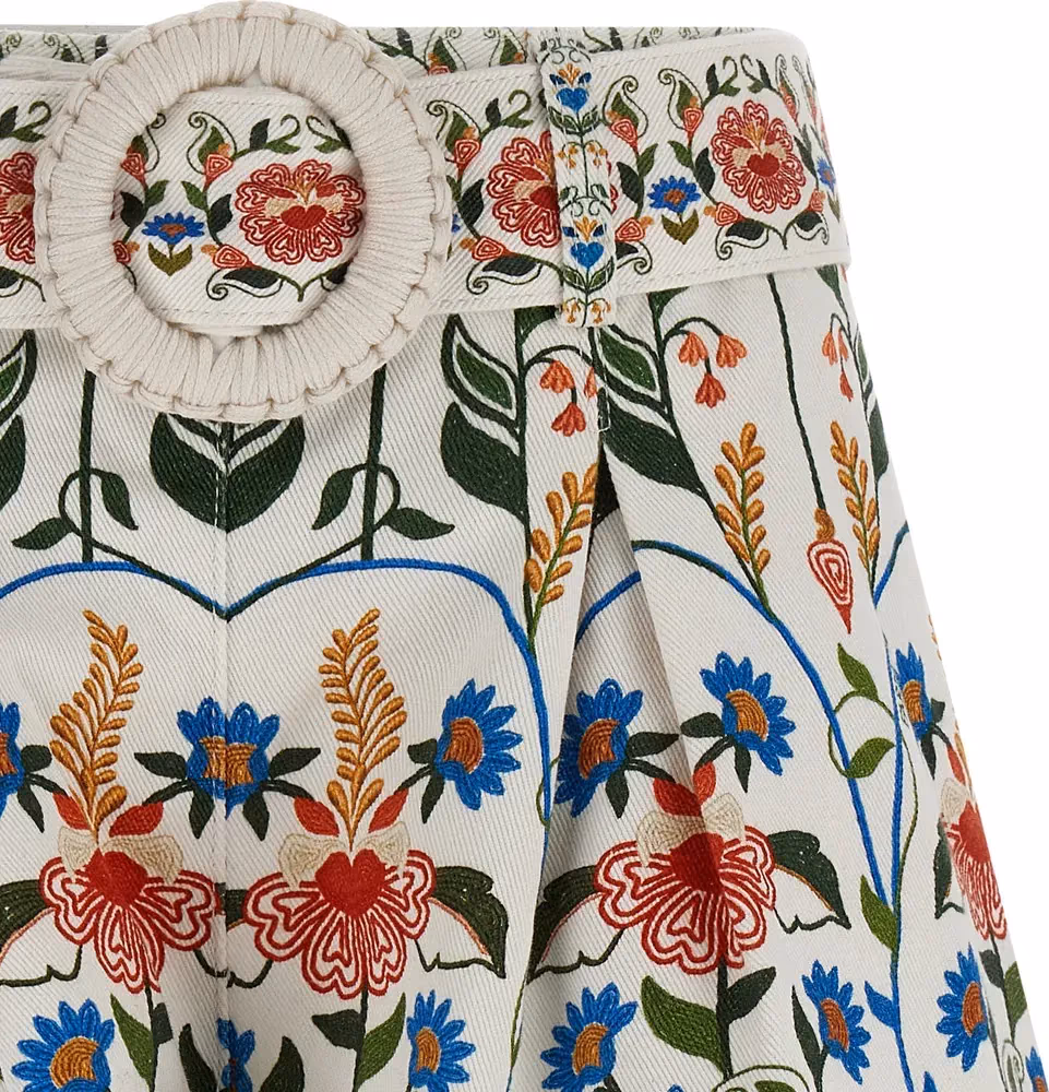 FARM RIO Multicolor Cotton Bermuda Shorts