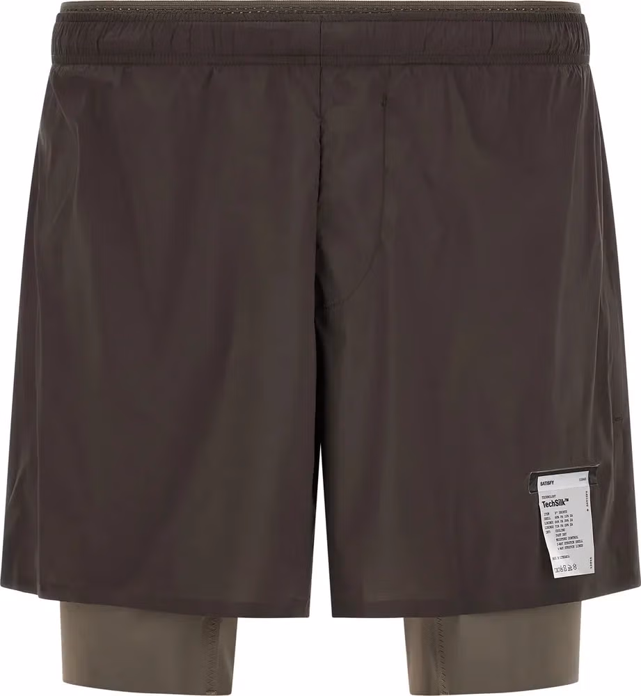 SATISFY Gray Nylon Bermuda Shorts