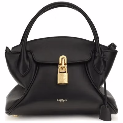 Black Calf Leather Bos Taurus Handbag