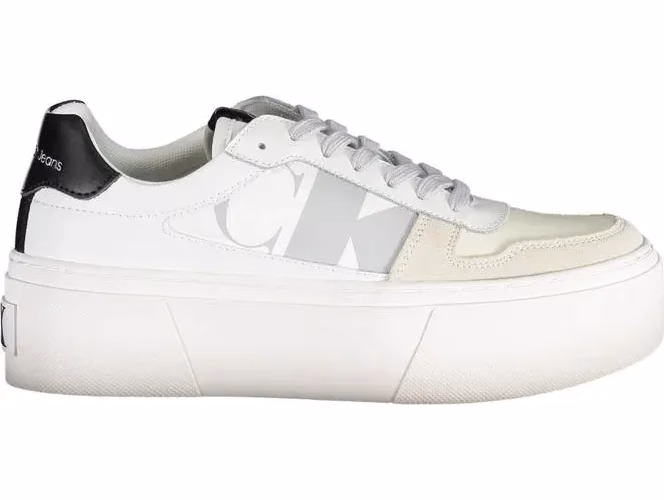 Calvin Klein White Polyester Women's Sneaker