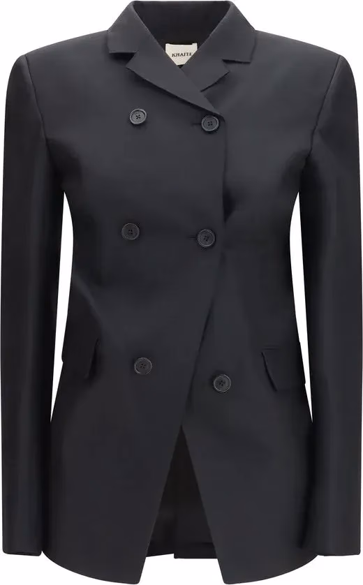 Khaite Black Wool Oves Aries Blazer