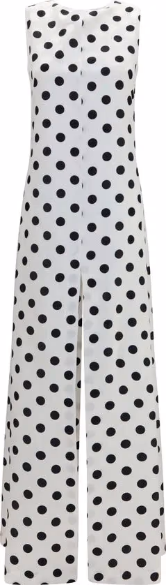 SA SU PHI White Silk Long Dress