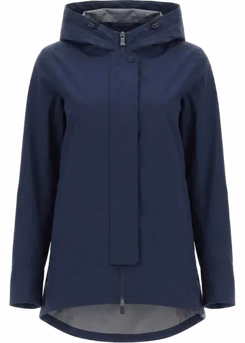 Herno Blue Polyester Shell Jacket
