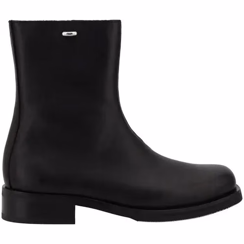 Our Legacy Black Calf Leather Bos Taurus Ankle Boots