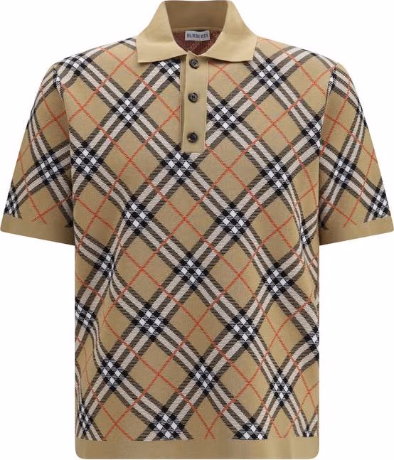 Burberry Beige Cotton Polo Shirt