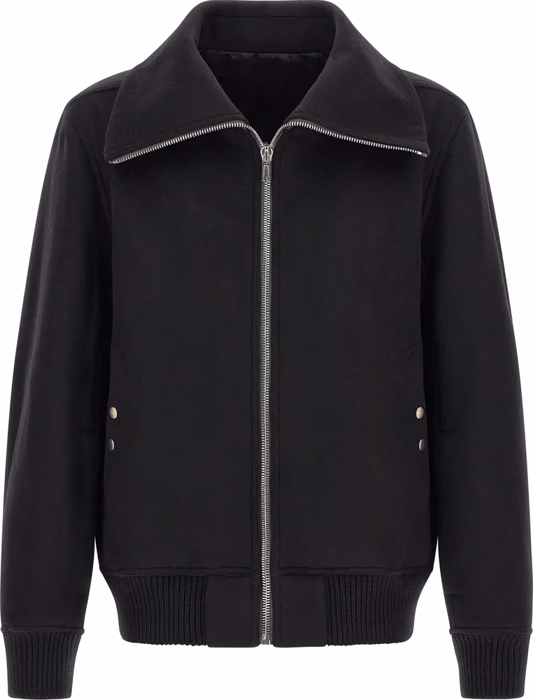 Rick Owens Black Virgin Wool Bomber